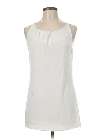 Pre-owned Cabi Sleeveless Blouse In White