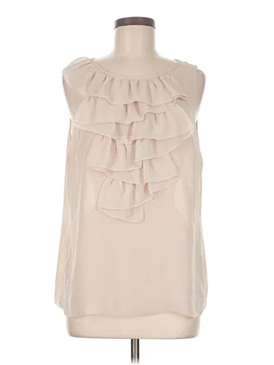 Pre-owned Cabi Sleeveless Blouse In White