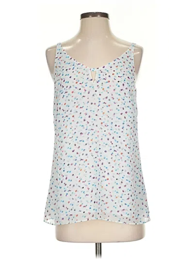 Pre-owned Cabi Sleeveless Blouse In White