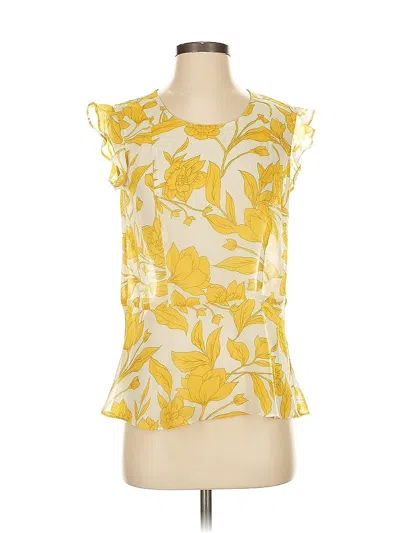 Pre-owned Cabi Sleeveless Blouse In Yellow