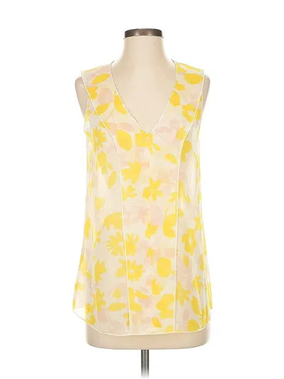 Pre-owned Cabi Sleeveless Blouse In Yellow