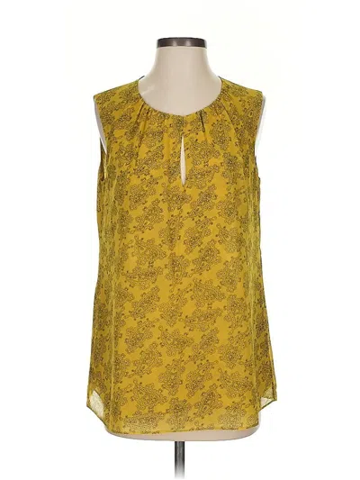 Pre-owned Cabi Sleeveless Blouse In Yellow