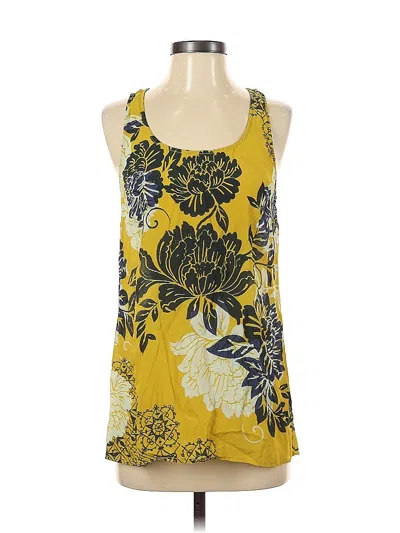 Pre-owned Cabi Sleeveless Blouse In Yellow
