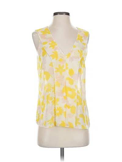 Pre-owned Cabi Sleeveless Blouse In Yellow