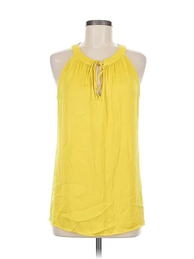 Pre-owned Cabi Sleeveless Blouse In Yellow