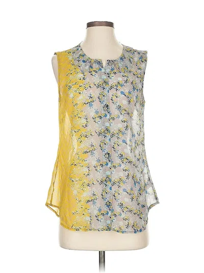 Pre-owned Cabi Sleeveless Blouse In Yellow