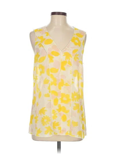 Pre-owned Cabi Sleeveless Blouse In Yellow