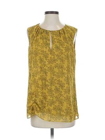 Pre-owned Cabi Sleeveless Blouse In Yellow