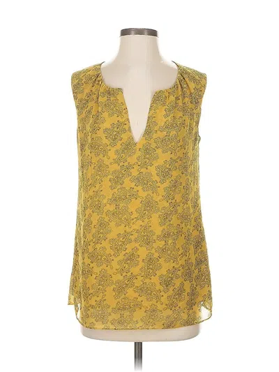Pre-owned Cabi Sleeveless Blouse In Yellow