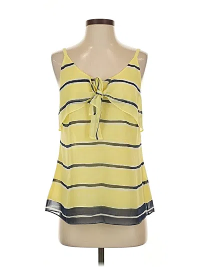 Pre-owned Cabi Sleeveless Blouse In Yellow