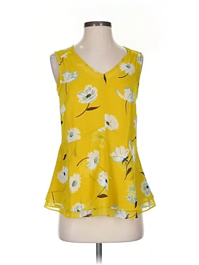 Pre-owned Cabi Sleeveless Blouse In Yellow