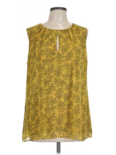 Pre-owned Cabi Sleeveless Blouse In Yellow