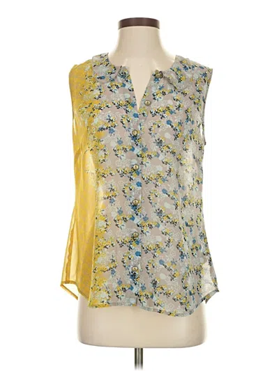 Pre-owned Cabi Sleeveless Blouse In Yellow