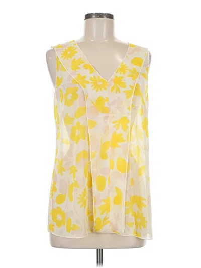 Pre-owned Cabi Sleeveless Blouse In Yellow