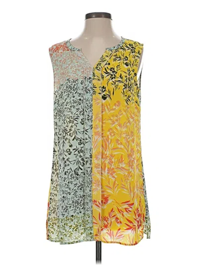Pre-owned Cabi Sleeveless Blouse In Yellow