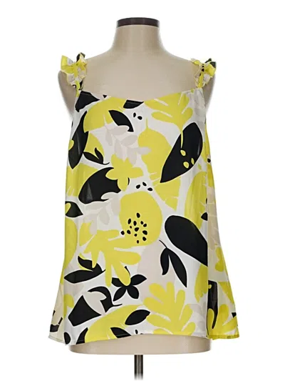Pre-owned Cabi Sleeveless Blouse In Yellow