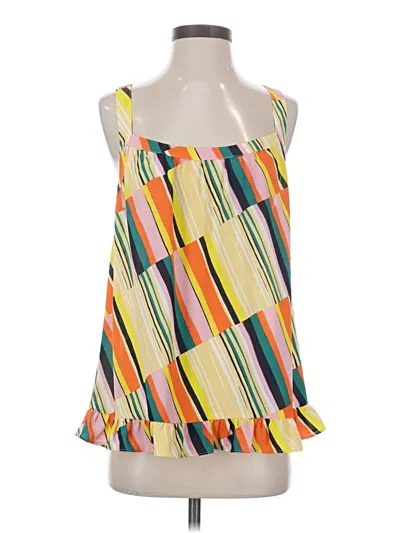 Pre-owned Cabi Sleeveless Blouse In Yellow