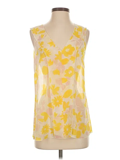 Pre-owned Cabi Sleeveless Blouse In Yellow