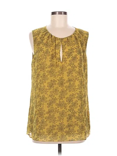 Pre-owned Cabi Sleeveless Blouse In Yellow
