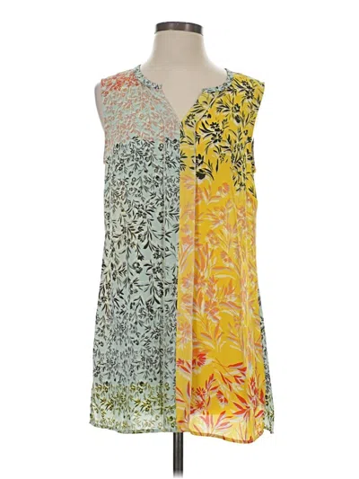 Pre-owned Cabi Sleeveless Blouse In Yellow
