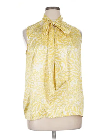 Pre-owned Cabi Sleeveless Blouse In Yellow