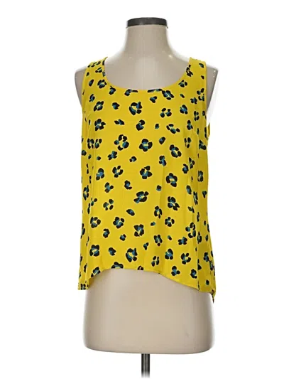Pre-owned Cabi Sleeveless Blouse In Yellow
