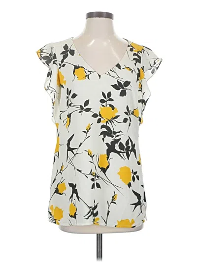Pre-owned Cabi Sleeveless Blouse In Yellow