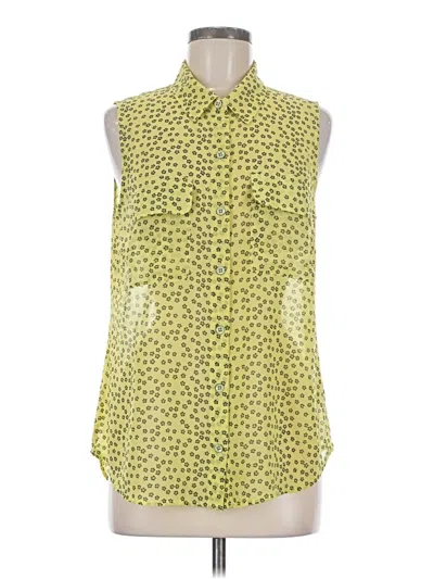 Pre-owned Cabi Sleeveless Blouse In Yellow