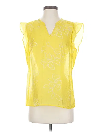 Pre-owned Cabi Sleeveless Blouse In Yellow