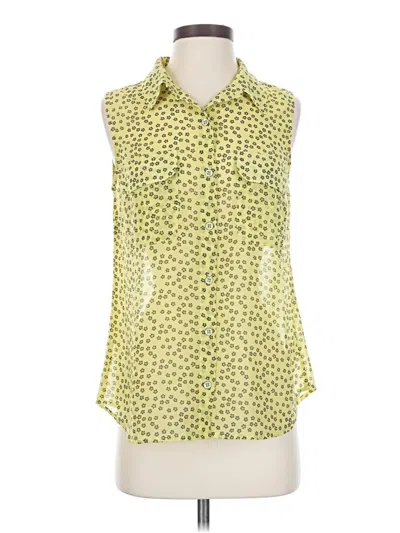 Pre-owned Cabi Sleeveless Blouse In Yellow