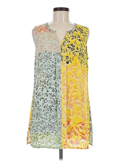 Pre-owned Cabi Sleeveless Blouse In Yellow