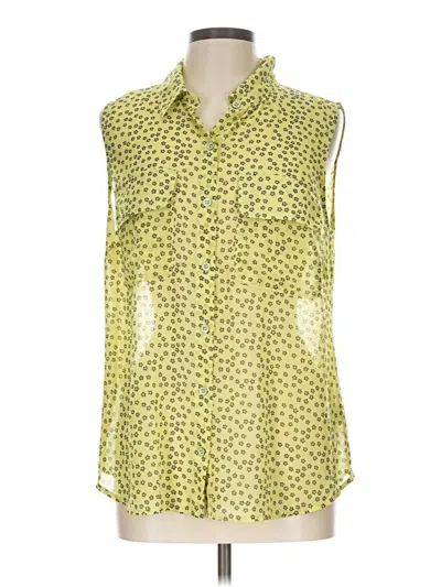 Pre-owned Cabi Sleeveless Blouse In Yellow