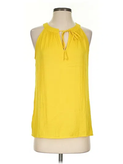 Pre-owned Cabi Sleeveless Blouse In Yellow