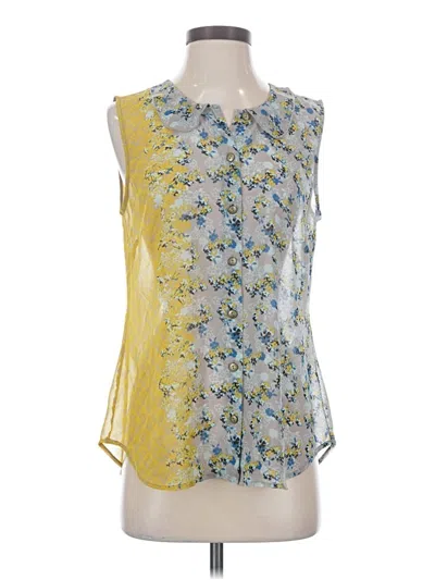 Pre-owned Cabi Sleeveless Blouse In Yellow
