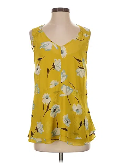 Pre-owned Cabi Sleeveless Blouse In Yellow