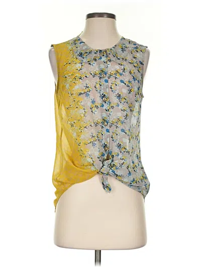 Pre-owned Cabi Sleeveless Blouse In Yellow