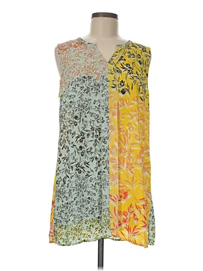 Pre-owned Cabi Sleeveless Blouse In Yellow