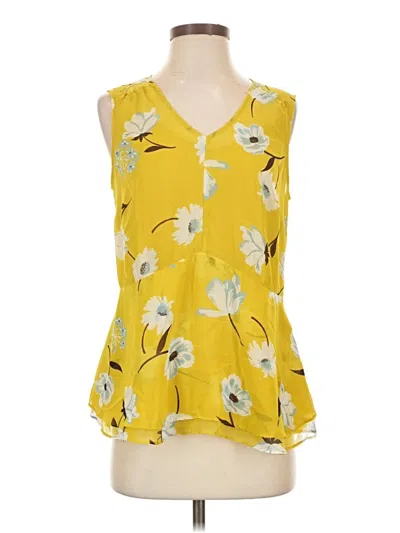 Pre-owned Cabi Sleeveless Blouse In Yellow