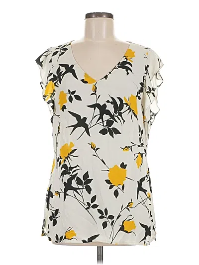 Pre-owned Cabi Sleeveless Blouse In Yellow
