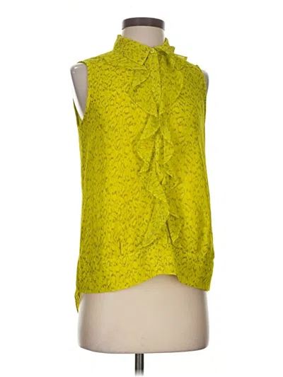Pre-owned Cabi Sleeveless Blouse In Yellow