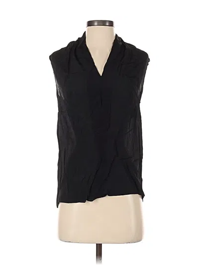 Pre-owned Cabi Sleeveless Silk Top Black Cowl Neck Tops