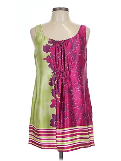 Pre-owned Cabi Sleeveless Silk Top Pink Strapless Neckline Tops