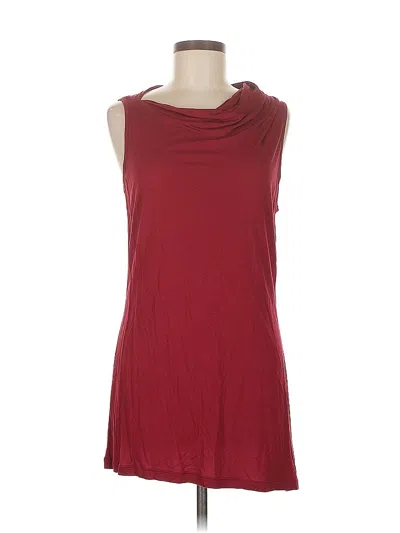 Pre-owned Cabi Sleeveless T-shirt In Burgundy