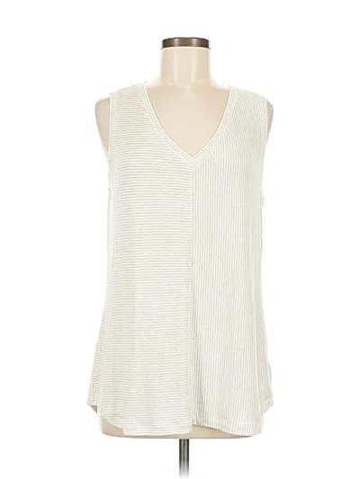 Pre-owned Cabi Sleeveless T-shirt In White