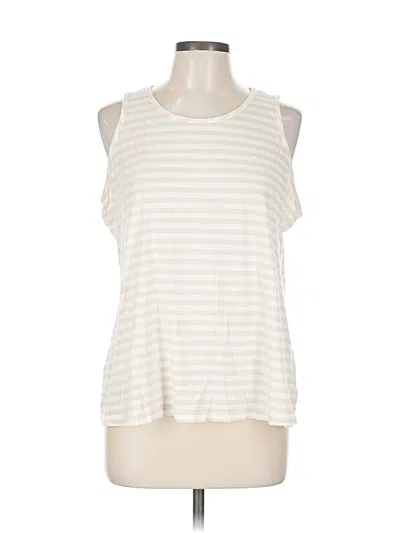 Pre-owned Cabi Sleeveless T-shirt In White