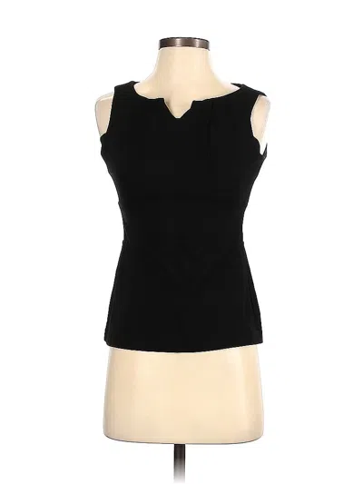 Pre-owned Cabi Sleeveless Top Black Keyhole Neckline Tops