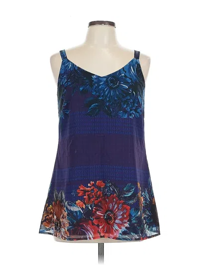 Pre-owned Cabi Sleeveless Top Blue Halter Neckline Tops