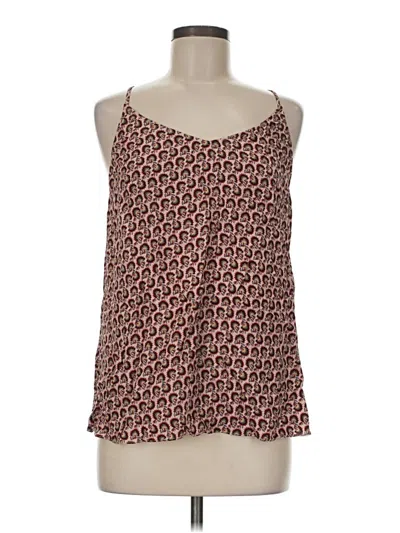 Pre-owned Cabi Sleeveless Top Burgundy Scoop Neck Tops