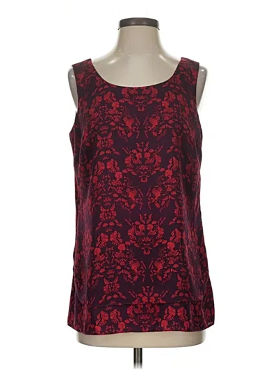 Pre-owned Cabi Sleeveless Top Burgundy Scoop Neck Tops