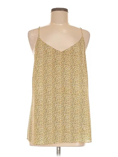 Pre-owned Cabi Sleeveless Top Gold Halter Neckline Tops